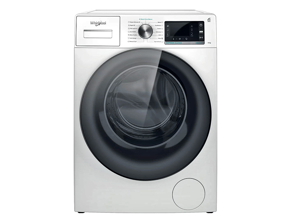 Εικόνα Πλυντήριο Ρούχων Whirlpool W6X W845WB EE με τεχνολογία ατμού,  χωρητικότητα 8kg, 1400rpm και ενεργειακή κλάση Β